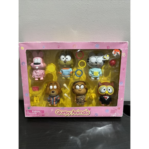 M&C TOYS Other - Quepy Animals Vinyl Action Figure Set Damaged Box Rare